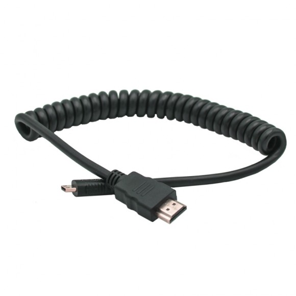 Caruba HDMI - Mini HDMI (Type C) Spring Wire 100cm Caruba HDMI - Mini HDMI (Type C) Spring Wire 100cm